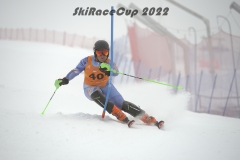 Nicola Pedrotti in azione in slalom speciale