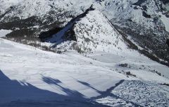 La pista Campolongo dopo le recenti nevicate