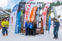 Podio giovani femminile Campionato Regionale slalom speciale