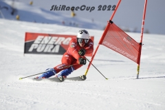 Davide Orsini in azione in slalom gigante