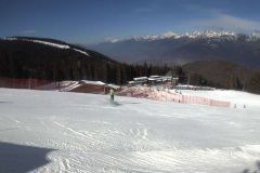 L'arrivo della pista Benedetti dalla webcam