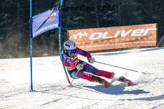 Angelica Saronni in azione in slalom gigante
